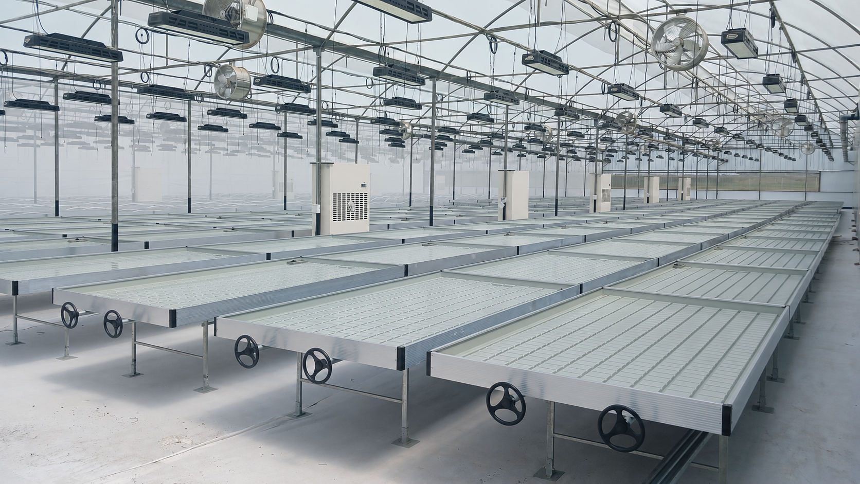 Sistema de climatización y ventilación forzada en invernadero